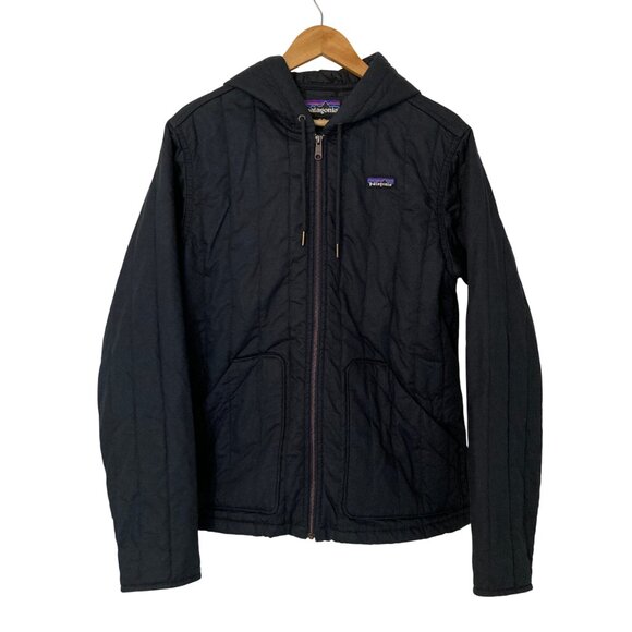 Patagonia Seldom Traveled Hoody Quilted Cotton Jacket with Wool Insulation - Picture 1 of 8